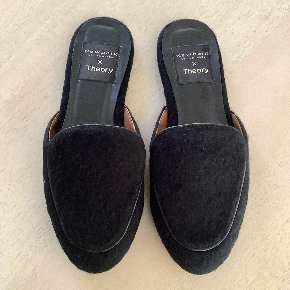 Newbark x Theory Black Mules